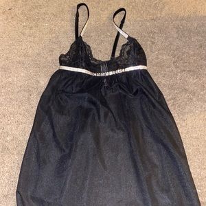 VS Sheer black lace nightgown